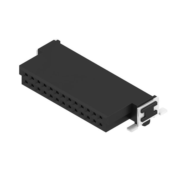 PCB plug-in connector, female header, SMD solder connection, Pitch in mm (P): 1.27 mm, Number of poles: 26, 90°, Tape image 2