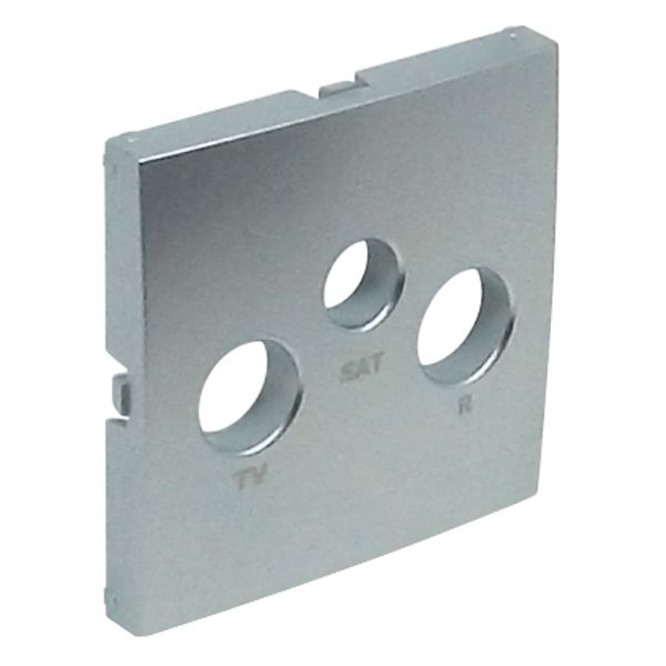 COVER PLATE FOR R-TV-SAT SOCKETS ALUMINIUM image 2