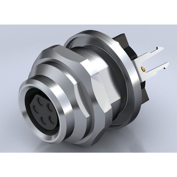 Built-in plugs, M8, Mounting thread: M 12, Number of poles: 5, Strand / cable length: image 1