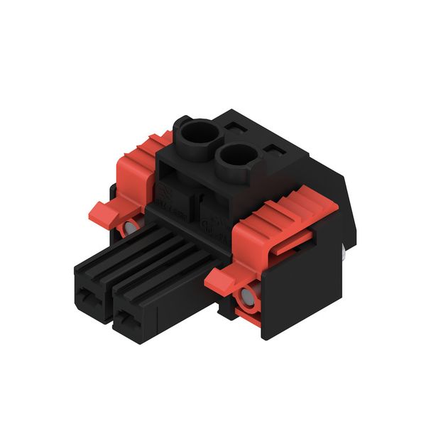 PCB plug-in connector, female plug, 7.62 mm, Number of poles: 2, 180°, Clamping yoke connection, Clamping range, max. : 10 mm², Box image 2