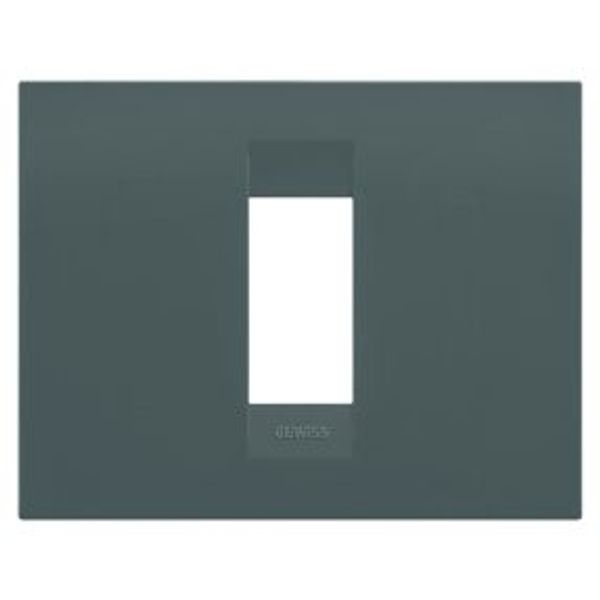 GEO PLATE - IN PAINTED TECHNOPOLYMER - 1 MODULE - TEAL - CHORUSMART image 1