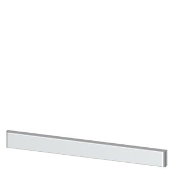 SIVACON, trim strip, W: 600 mm, under the door, light gray image 1