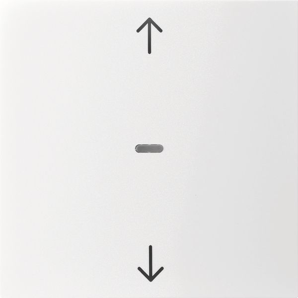 Cover arrow for 1gang for push-button m, clearlens, S.1/B.3/B.7, p. wh image 1