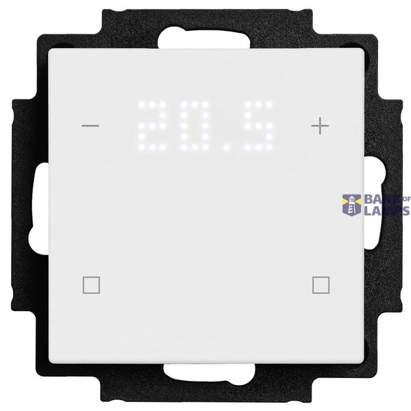 Push button switch, 4-key, 2xtemp., with display, 2 neutral keys, in./out. image 1