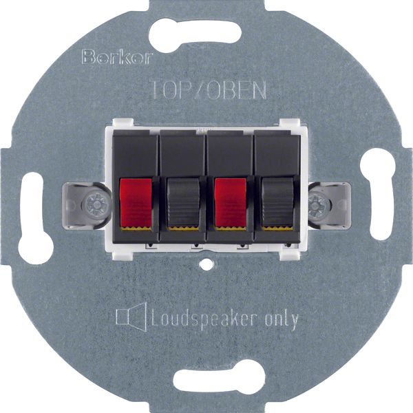 Stereo loudspeaker connector box, com-tech, ant., matt image 1