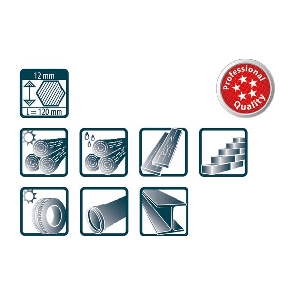 Pica 12st 590/40 Marking Chalk PRO 12x120mm red image 3