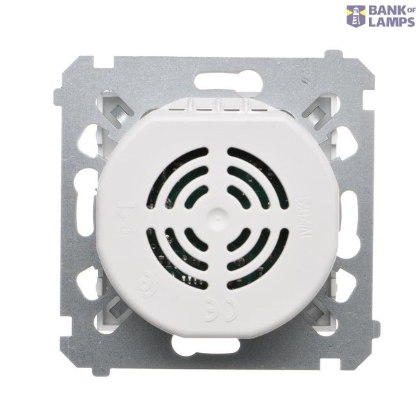 RJ12 double telephone socket, (module), Silver matt, metalic image 1