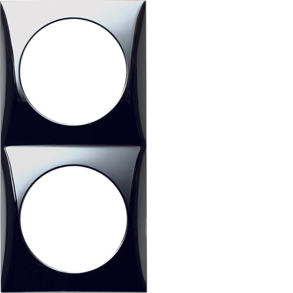 Frame 2gang, Integro Flow, chrome glossy, galvanised image 1