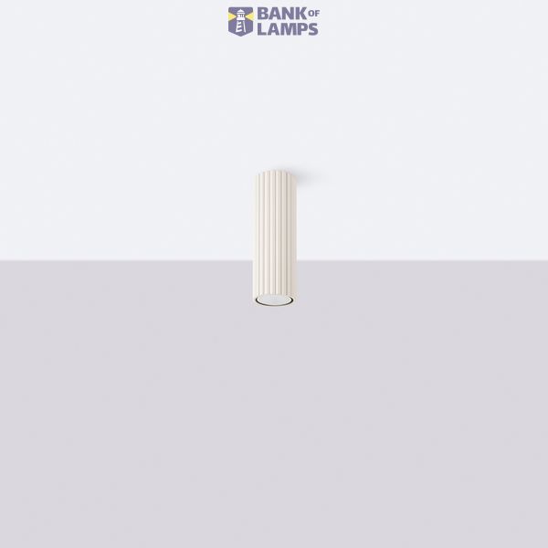 HIGH BEIGE CEILING TUBE 20CM FROM THE KARBON SERIES FOR LIVING ROOM image 7