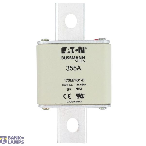 FUSE 355A 800V AC gR SIZE3 BOLTED TAG DI image 7