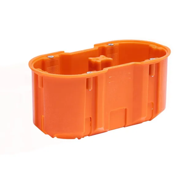 Flush mounted junction box M2x60DF MULTIWALL SLIM orange image 1