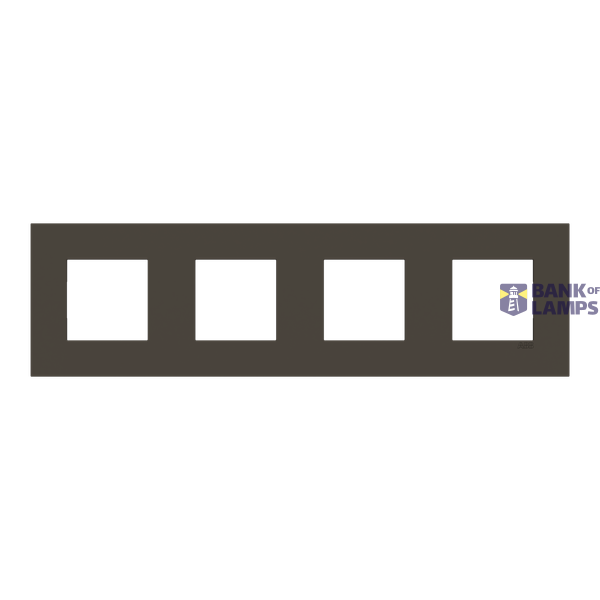 Frame 4-gang - ABB logo - Anthracite image 1