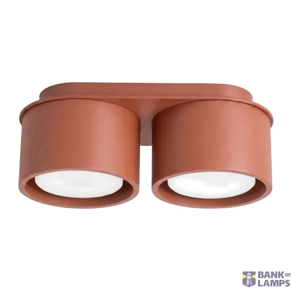 Ceiling lamp MODO 2 red ochre Gx53 image 1