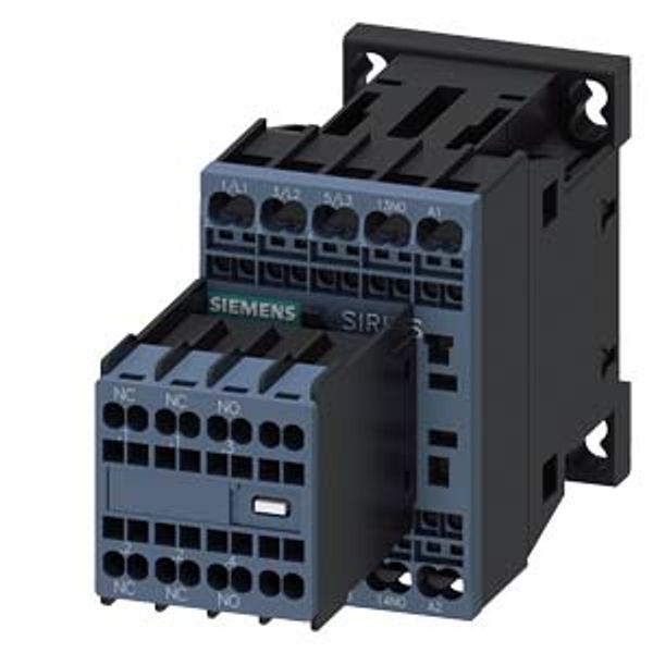 power contactor, AC-3e/AC-3, 7 A, 3 kW / 400 V, 3-pole, 110 V AC, 50/60 image 1