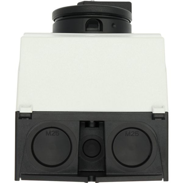 T3-4-8344/I2/SVB-SW Main switch, T3, 32 A, surface mounting, 4 contact unit(s), 8-pole, STOP function, With black rotary handle and locking ring, Lockable in the 0 (Off) image 35