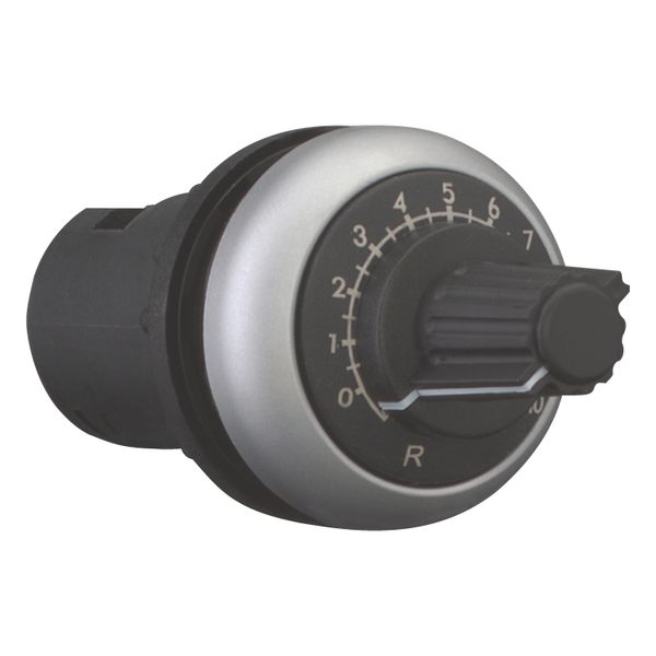 Potentiometer, Classical, M22, 22.5 mm, R 2.2 kΩ, P 0.5 W, Bezel: titanium image 14