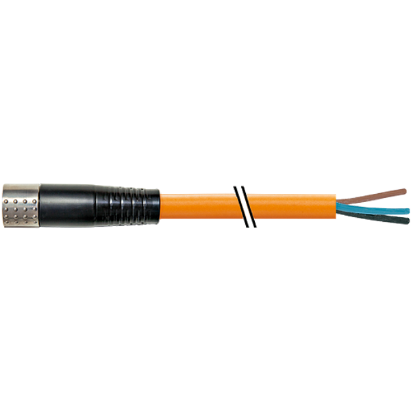 MQ15-X-Power female 0° shielded with cable PUR 4x2,5+2x1,5 OR 6.5m image 1