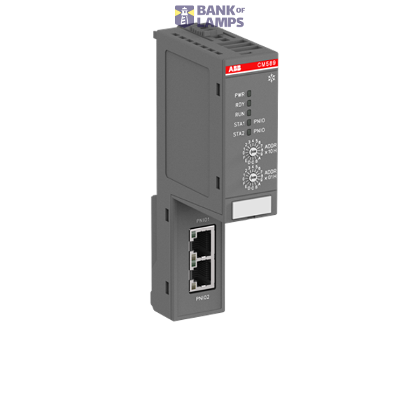 CM589-PNIO-XC:AC500, communication module PROFINET I/O RT slave, 2xRJ45, integrated. image 1