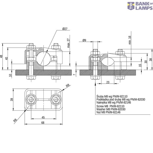 KO27 Power Cable Holder image 1