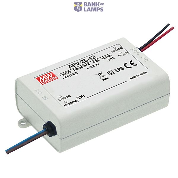 APV-25-5 Led driver, 17.5W, 5V, 3.5A CV, MEAN WELL image 1