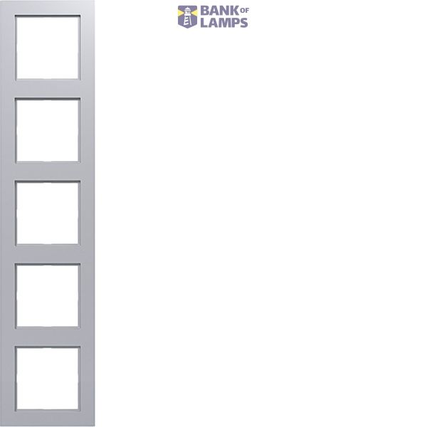 Cover frame 5-way, A.1, titanium image 1