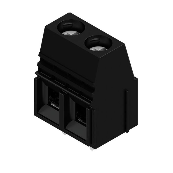 Printed circuit board terminals, 10.16 mm, Number of poles: 2, 90°, Solder pin length (l): 4.5 mm, tinned, black, Clamping yoke connection, Clamping range, max. : 16 mm², Box image 2