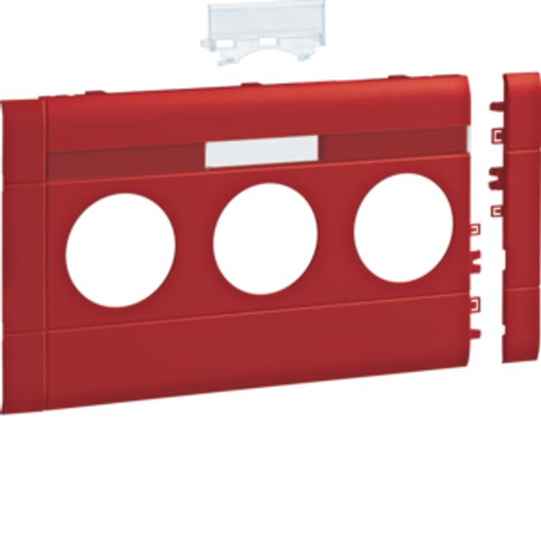 Frontplate 3-g.socket BRA/H/S 120 LF red image 1
