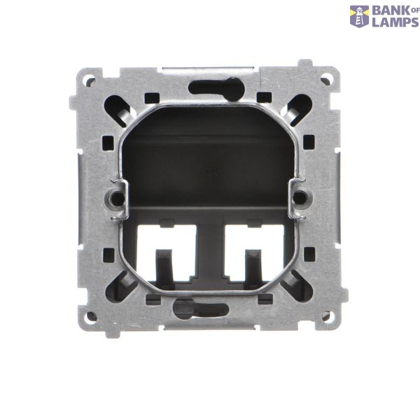Two-pole switch, (module), 16AX, Screw, satin, metallized image 1