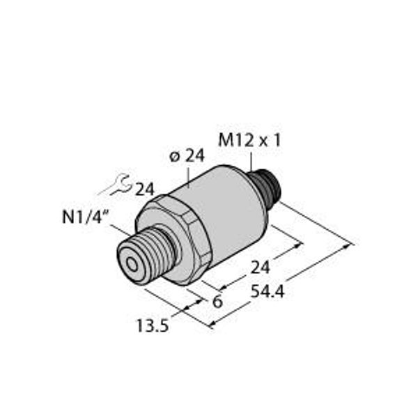 Pressure Transmitter With Current Output (2-Wire)   PT500PSIG-1003-I2-H1141/X image 1