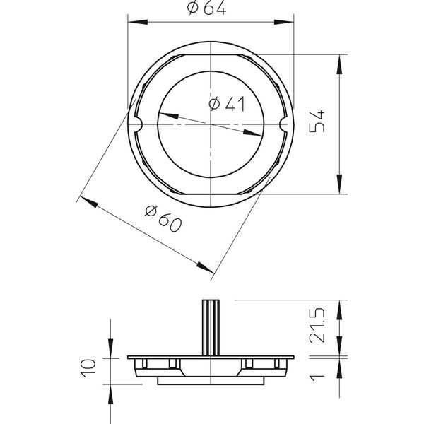 UG 60 SD Signal cover concealed ¨60mm image 2