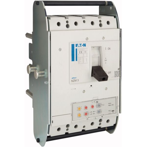 NZMH3-4-VX630-T-AVE NZM3 PXR20 circuit breaker, 630A, 4p, earth-fault protection, withdrawable unit image 5