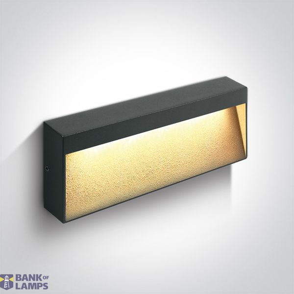 ANTHRACITE WALL LIGHT 6W CCTV IP65 DARK LIGHT 230V image 1
