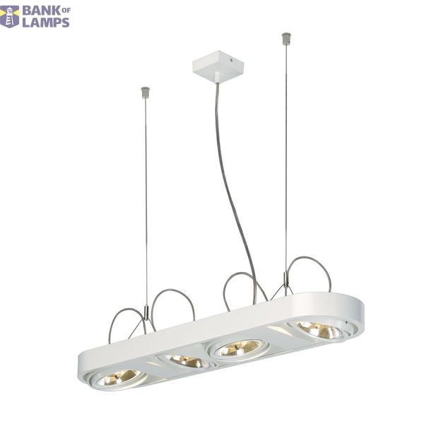 AIXLIGHT R LONG QRB111 pendant , round, white, 4xG53, max. 4x50W image 1