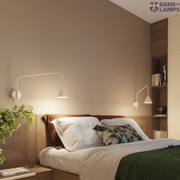 Wall lamp NOX 1 beige with a switch image 5