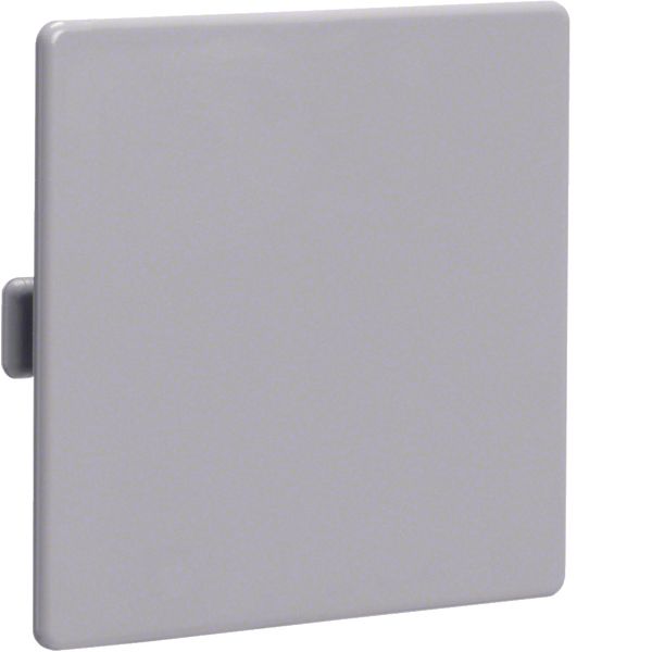 End cap made of PVC for slotted panel trunking LKG 75x75mm stone grey image 1