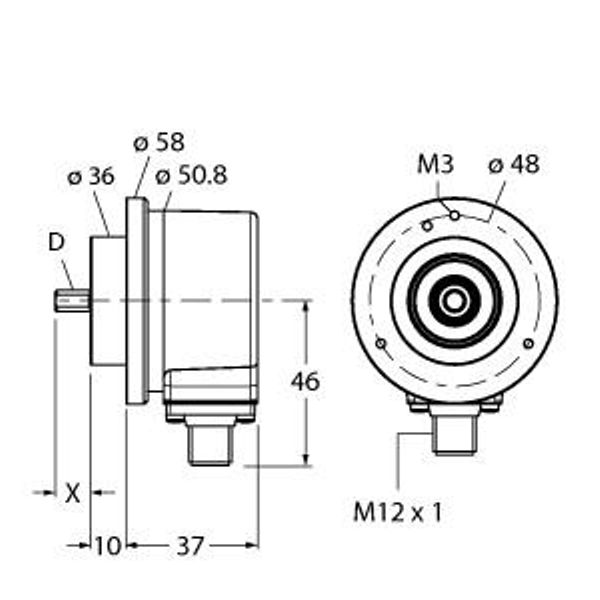 Incremental Encoder Industrial Line   REI-10S6C-2B512-H1181 image 1