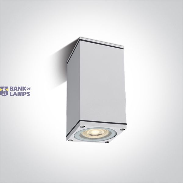 WHITE CEILING GU10 10W IP54 100-240V image 1