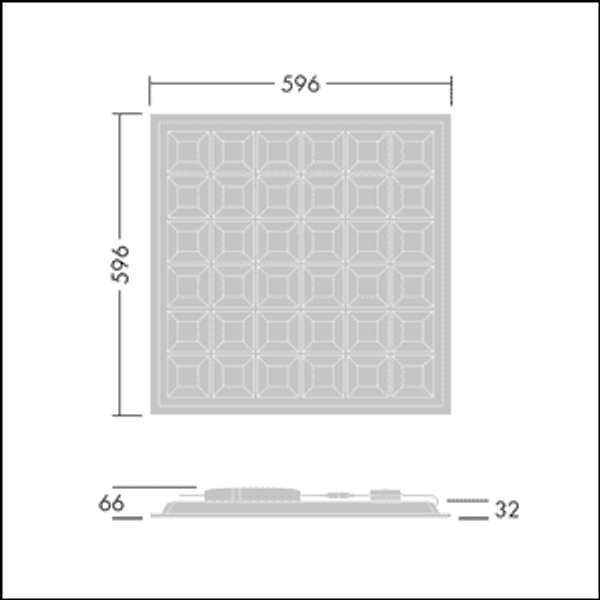BETA CELL 3400 Q600 840 HF - Recessed LED luminaire image 2
