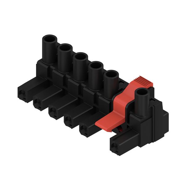 PCB plug-in connector, female plug, 7.62 mm, Number of poles: 6, 180°, Clamping yoke connection, Clamping range, max. : 4 mm², Box image 2