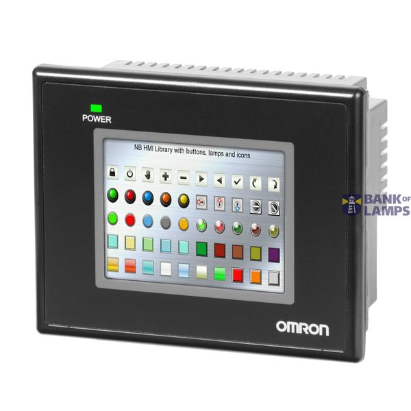 NB-V1 HMI with a 3.5 Inch display and a Black Bezel and Ethernet + USB image 1