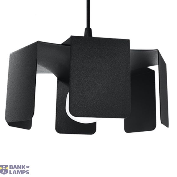 HANGING LAMP TULIP BLACK E27 1X60W IP20 image 3