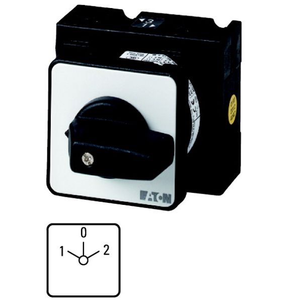 T3-3-8401/E Reversing switches, T3, 32 A, flush mounting, 3 contact unit(s), Contacts: 5, 60 °, maintained, With 0 (Off) position, 1-0-2, Design number 8401 image 1