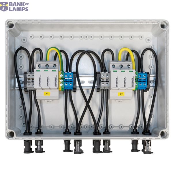 PV-lightning protection box 1000Vdc, for 2-MPP tracker image 1