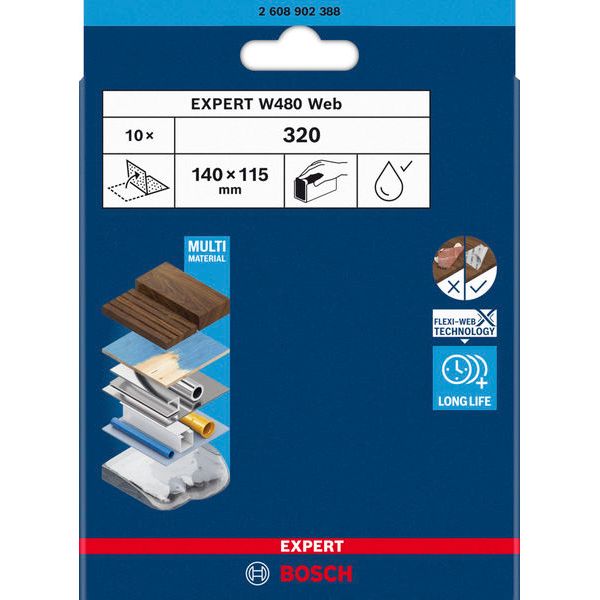 Sanding Web Expert W480, G320 10pcs image 1