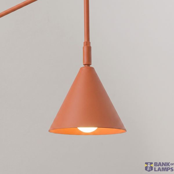 Wall lamp NOX 1 red ochre with a switch image 9