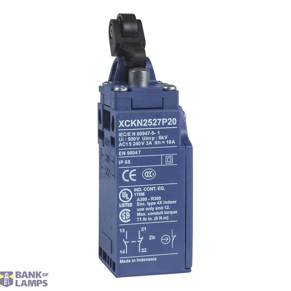 LIMIT SWITCH PLASTIC NO AND NC WITH ROTARY HEAD AND SQUARE ROD LEVER ( image 1