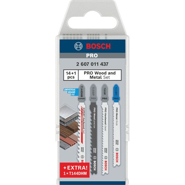 15-piece T-Shank jigsaw blade set for wood and metal 15 pcs. image 2