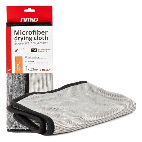 Microfiber drying towel 40x30cm 550g AMIO-03981 image 1