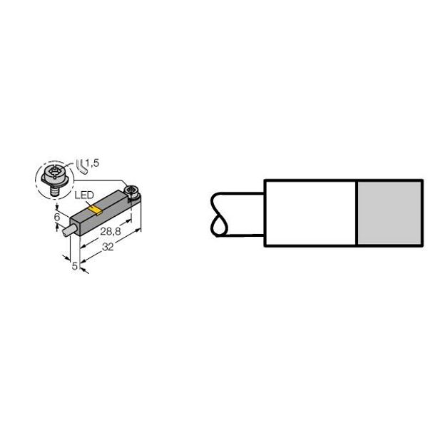 Magnetic Field Sensor For Pneumatic Cylinders   BIM-INT-Y1X image 1