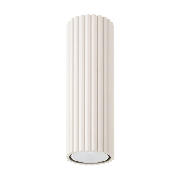 HIGH BEIGE CEILING TUBE 20CM FROM THE KARBON SERIES FOR LIVING ROOM image 1